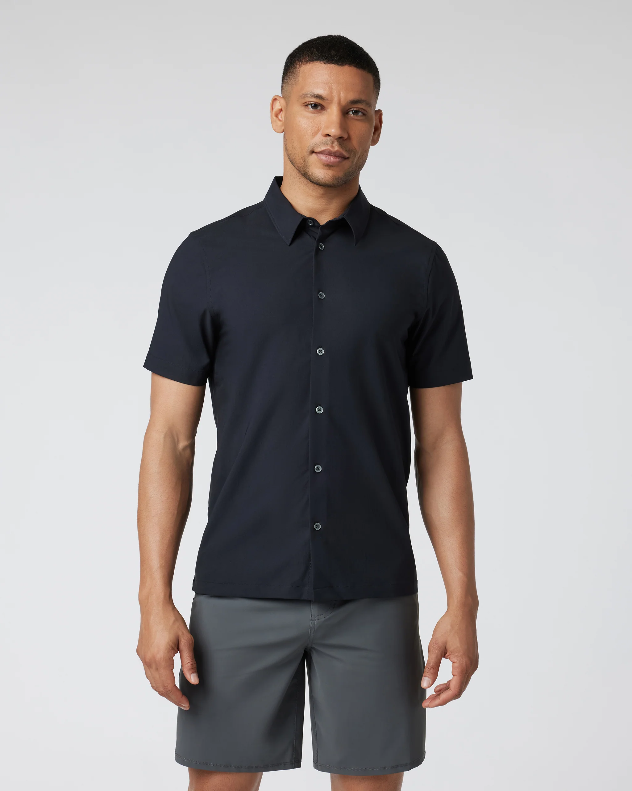 Short Sleeve Manhattan Button Down