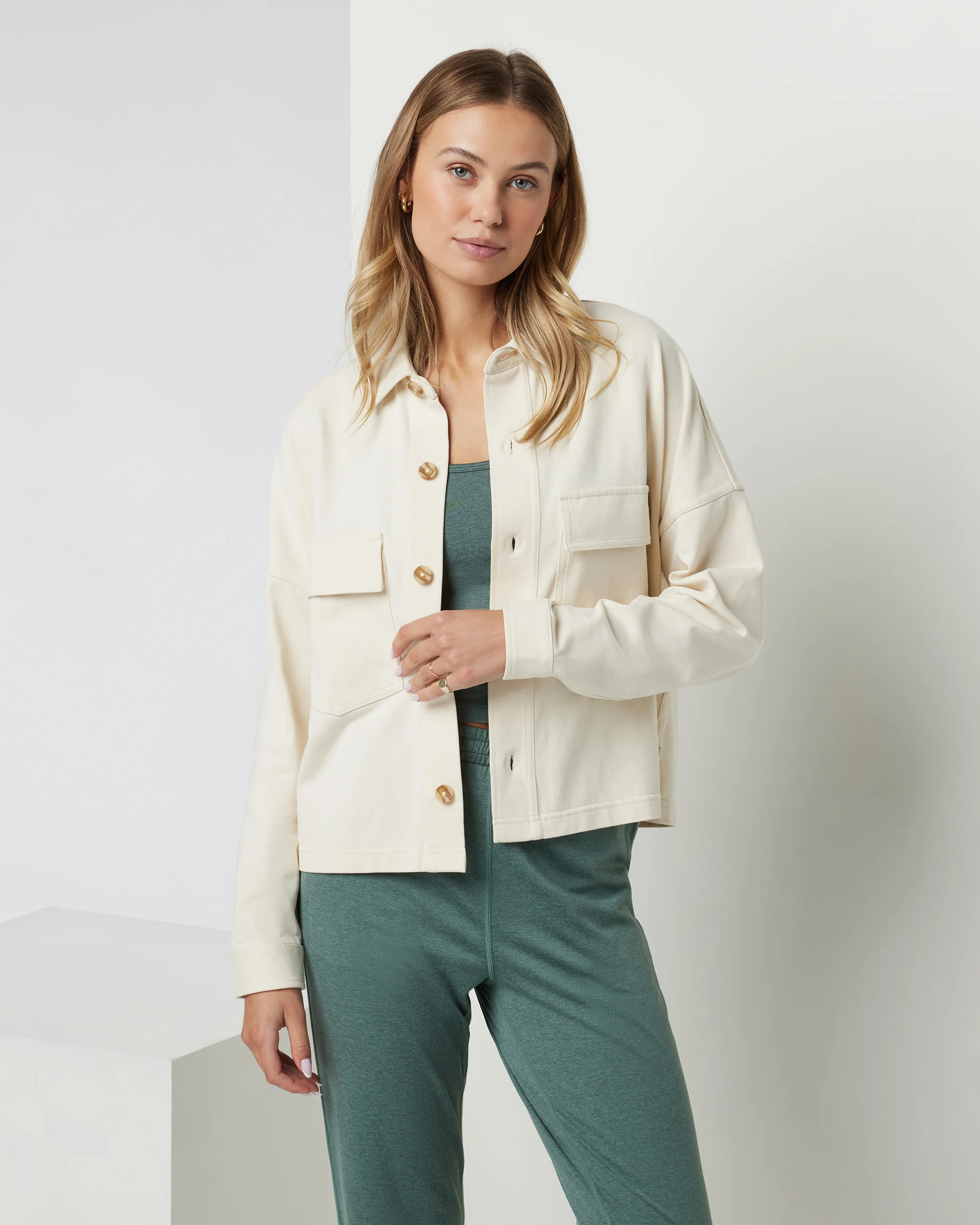 Mackenzie Cropped Shirt Jacket