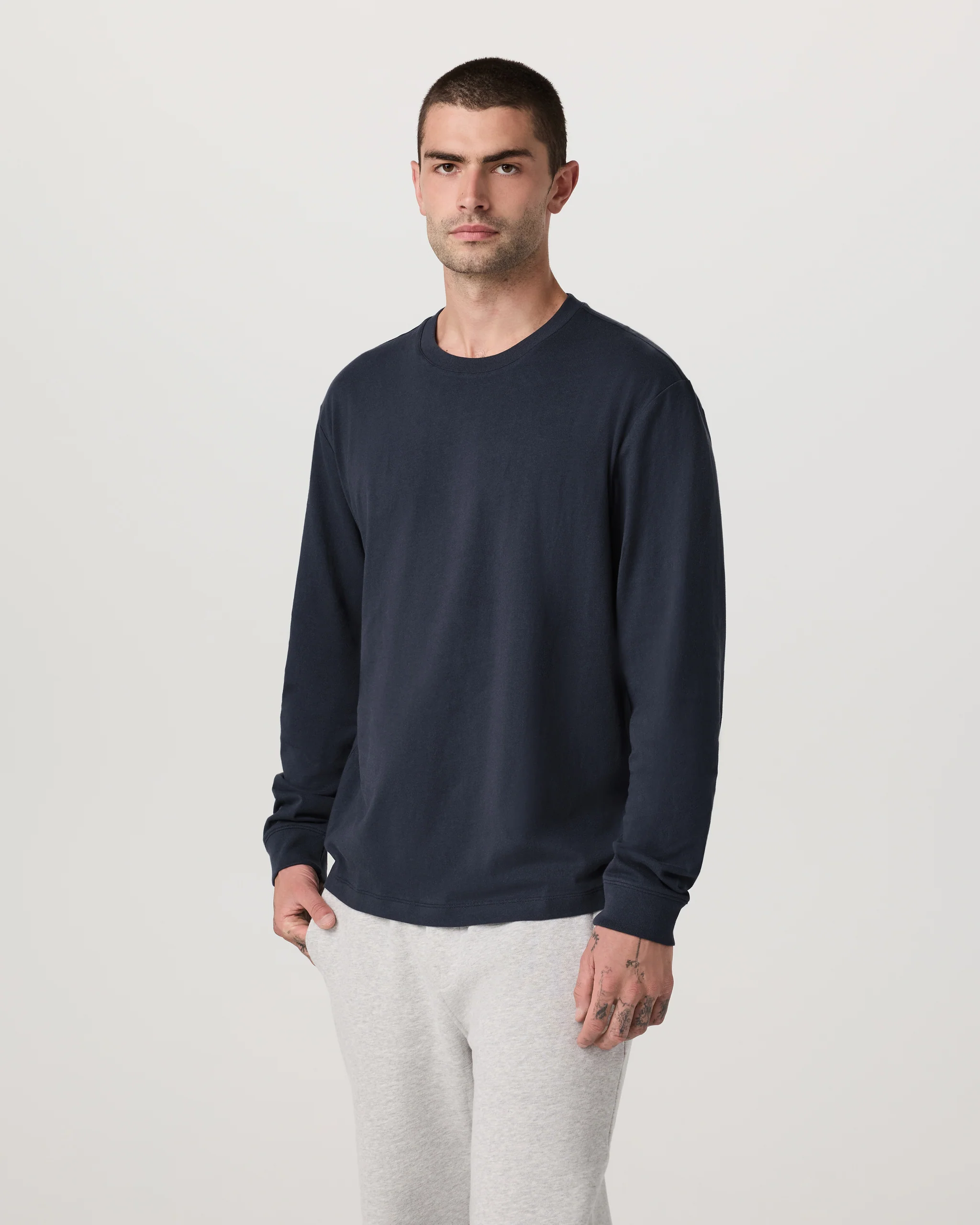 Long Sleeve Vuori Heavyweight Cotton Tee - Relaxed Fit