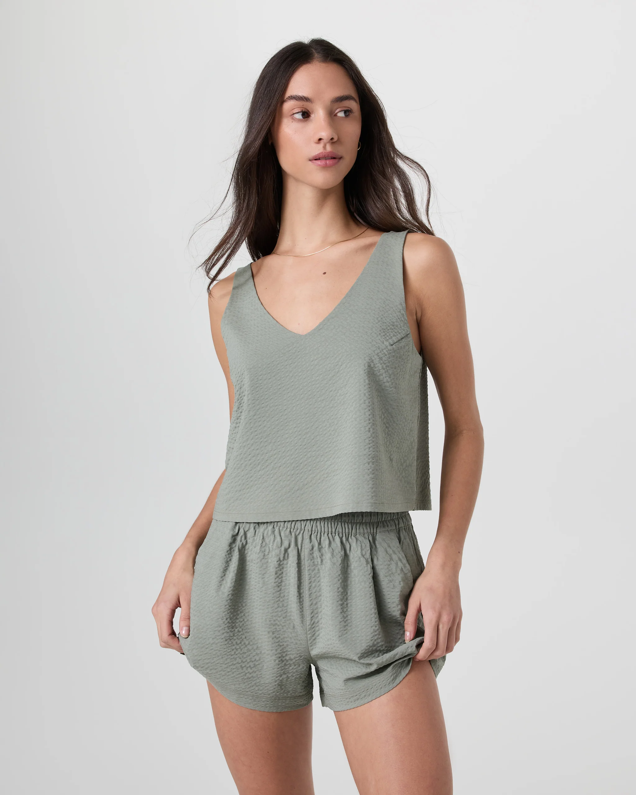 Villa Textured Crop Tank