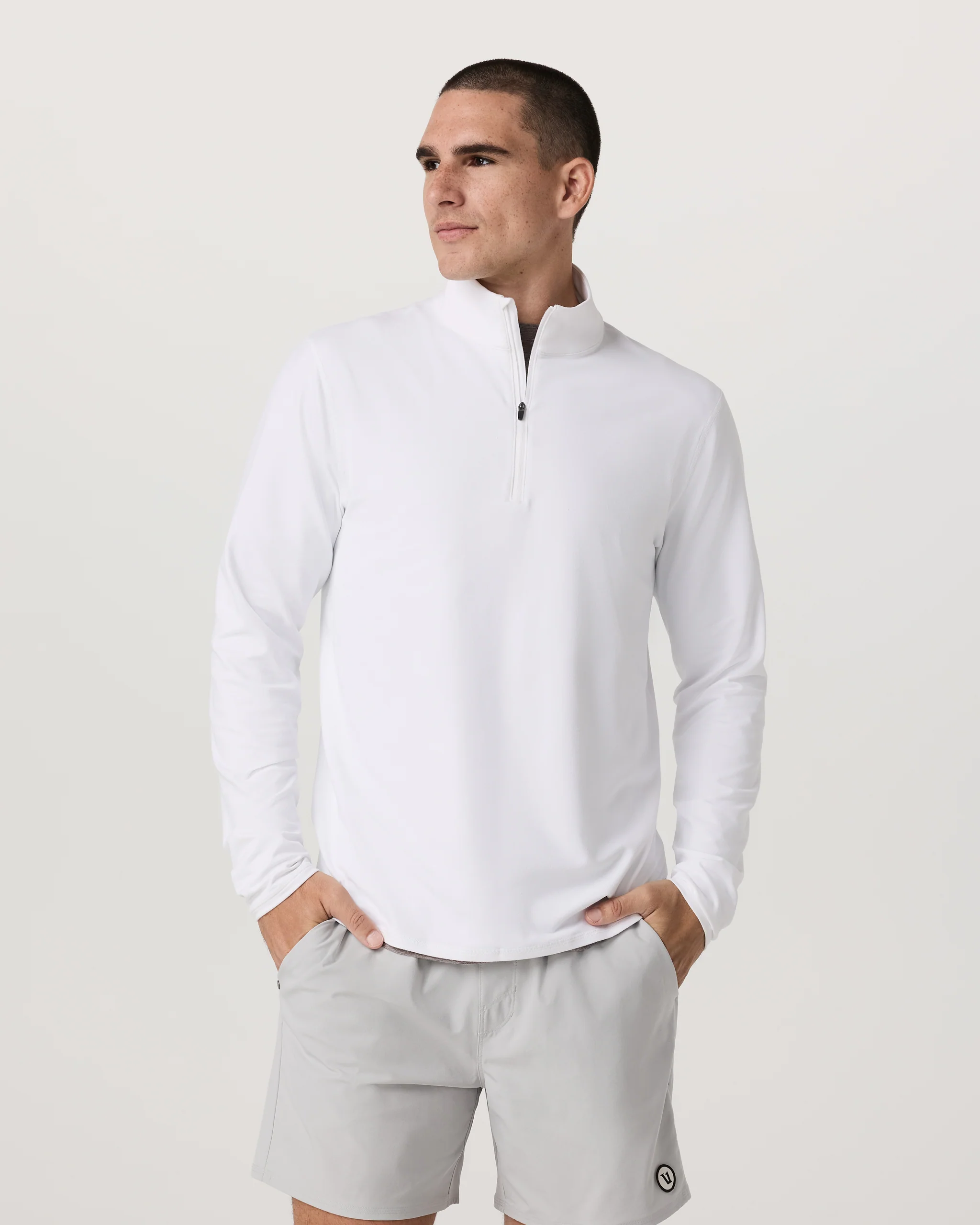 Ponto Half Zip Mock Neck