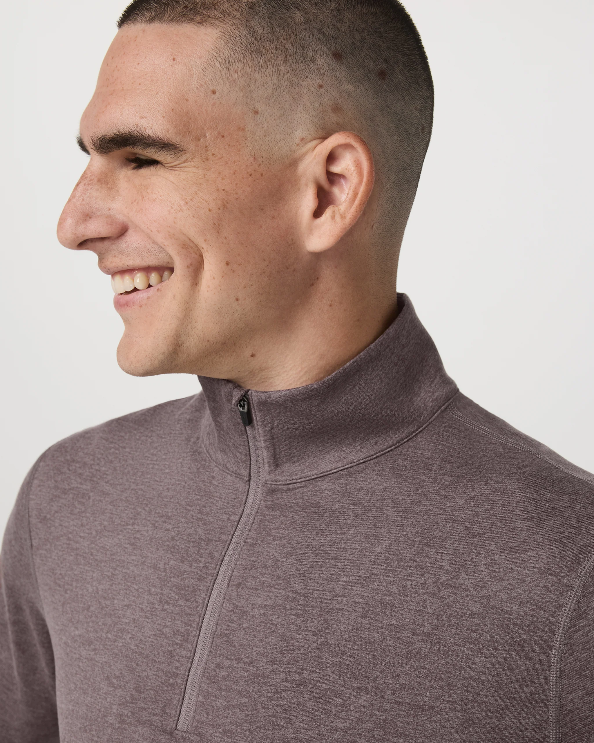 Ponto Half Zip Mock Neck