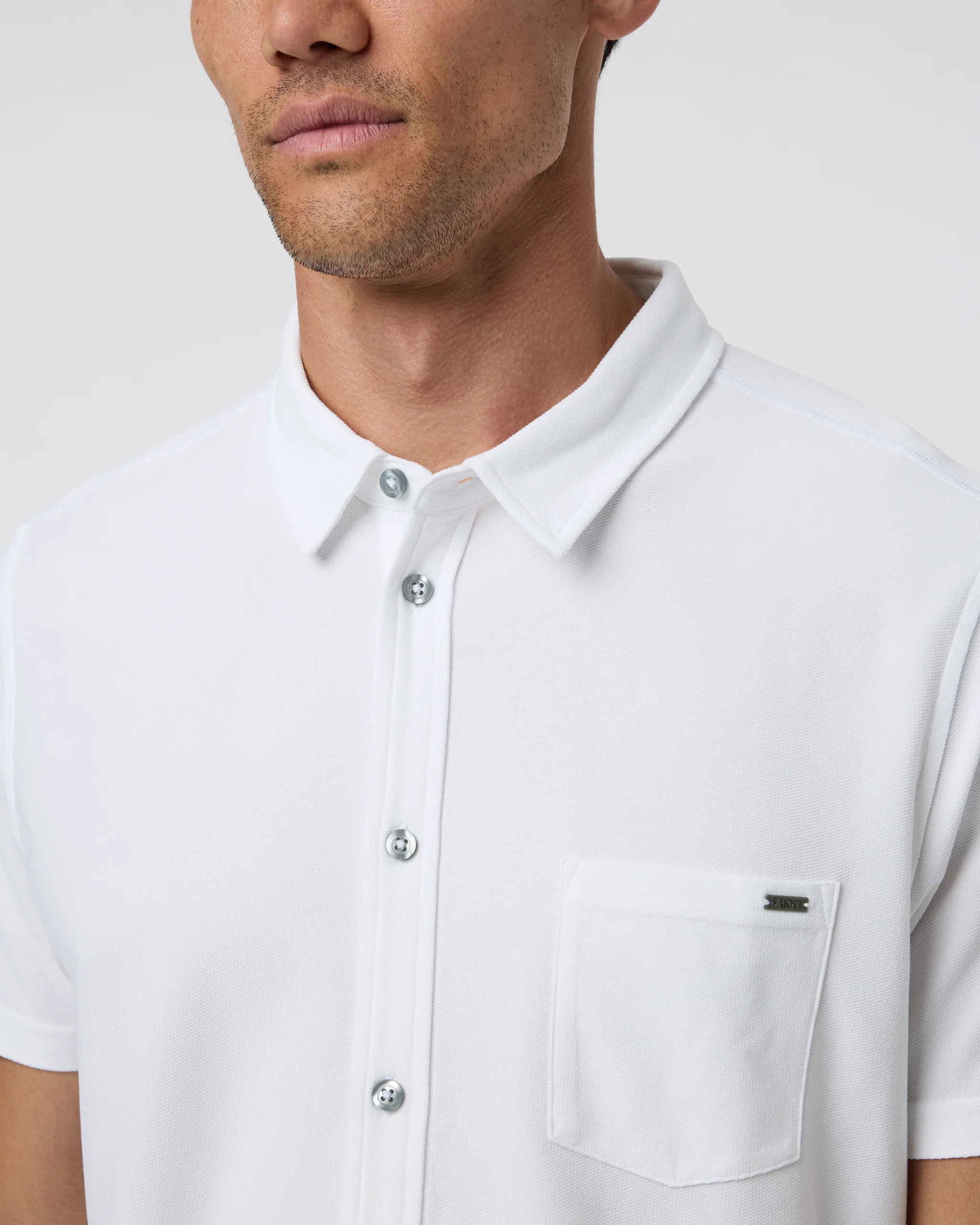 Short Sleeve Ace Button Down