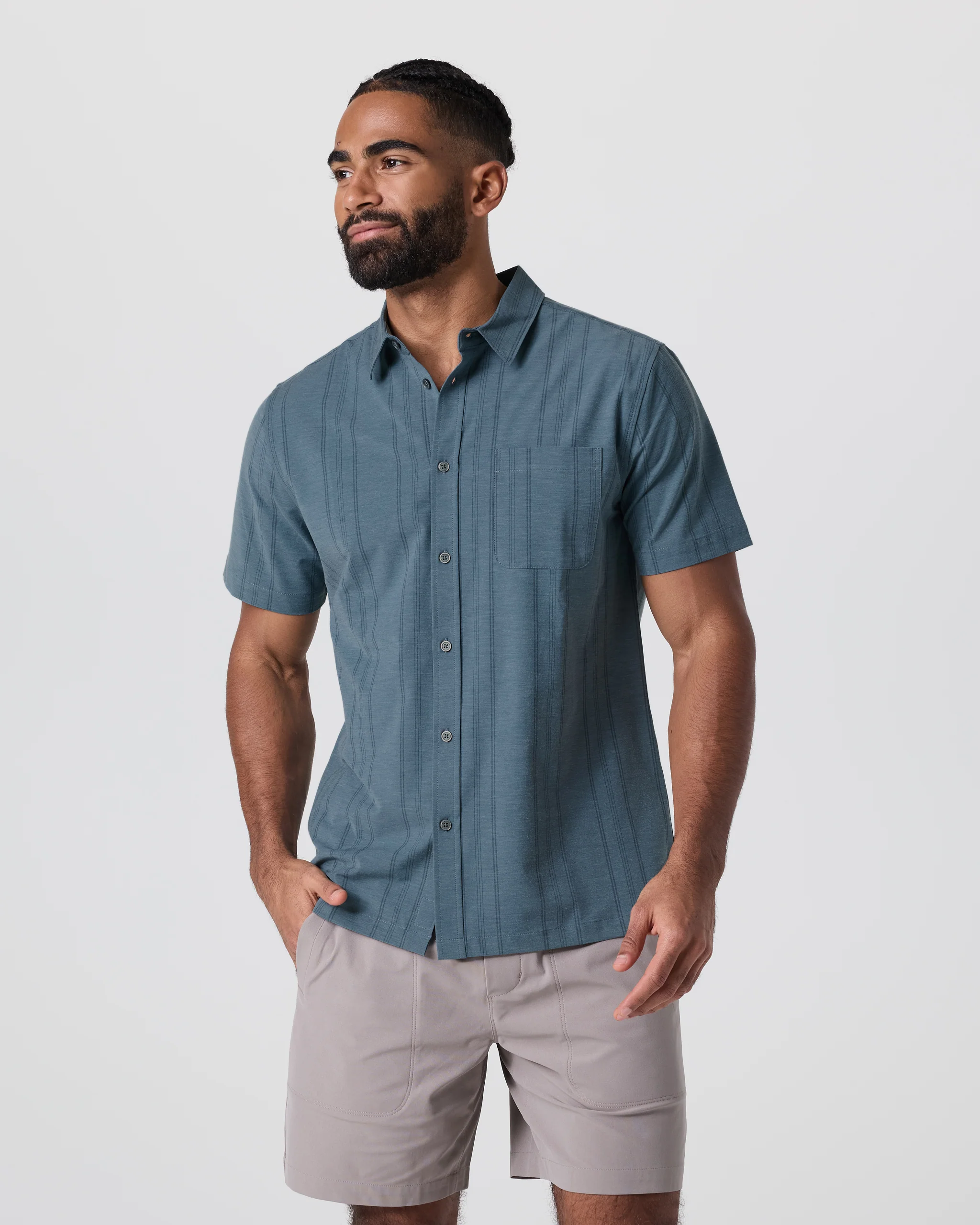Short Sleeve Bridge Button Down