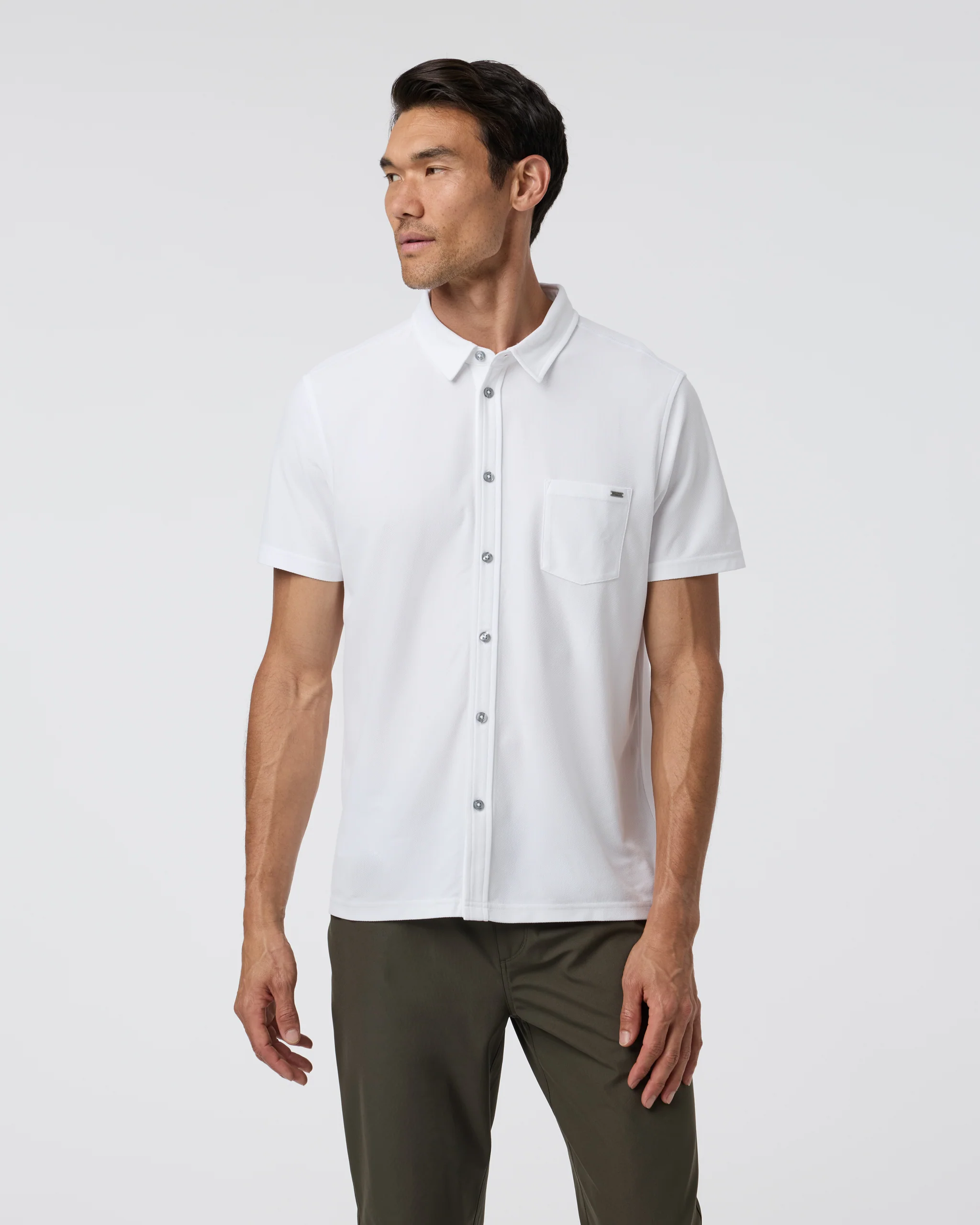 Short Sleeve Ace Button Down