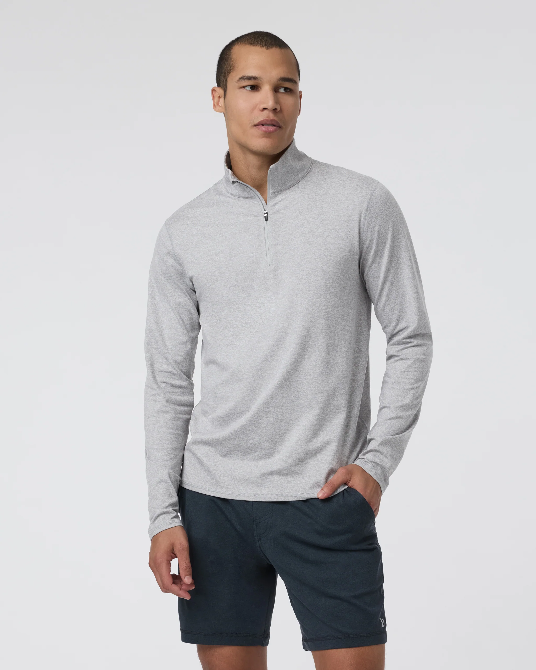 Ponto Half Zip Mock Neck