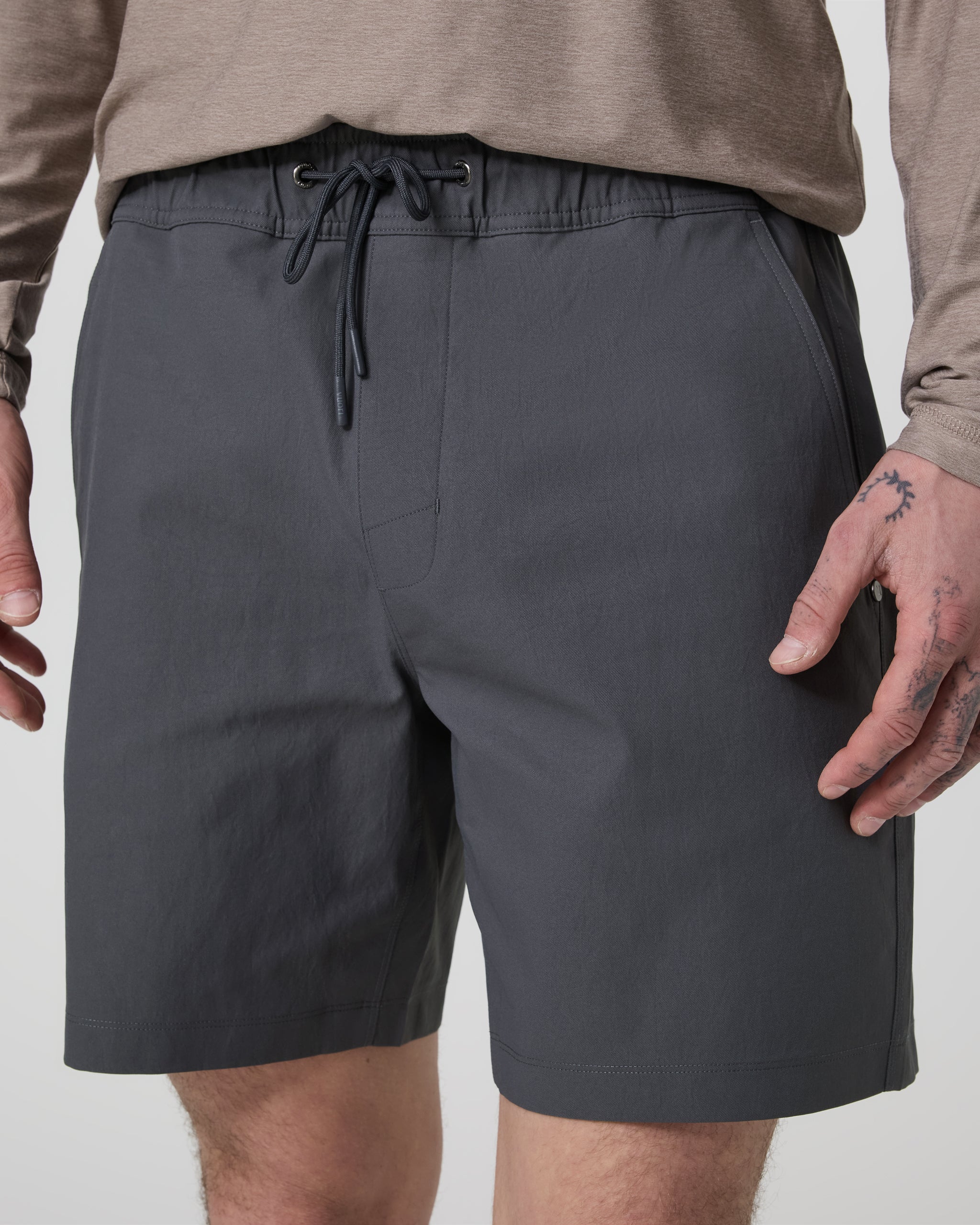 Cascade Crinkle Elastic Waist Short 8