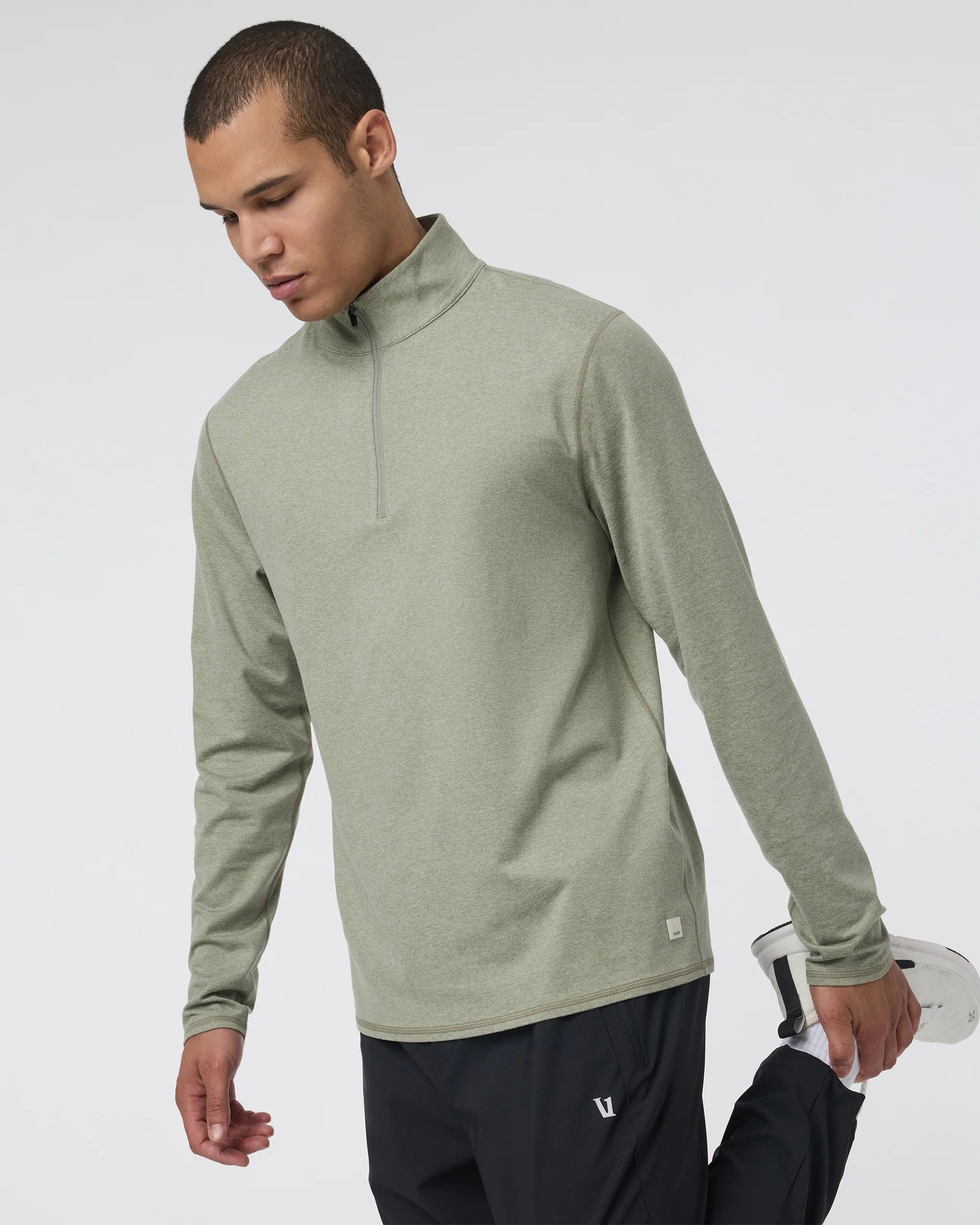 Ponto Half Zip Mock Neck
