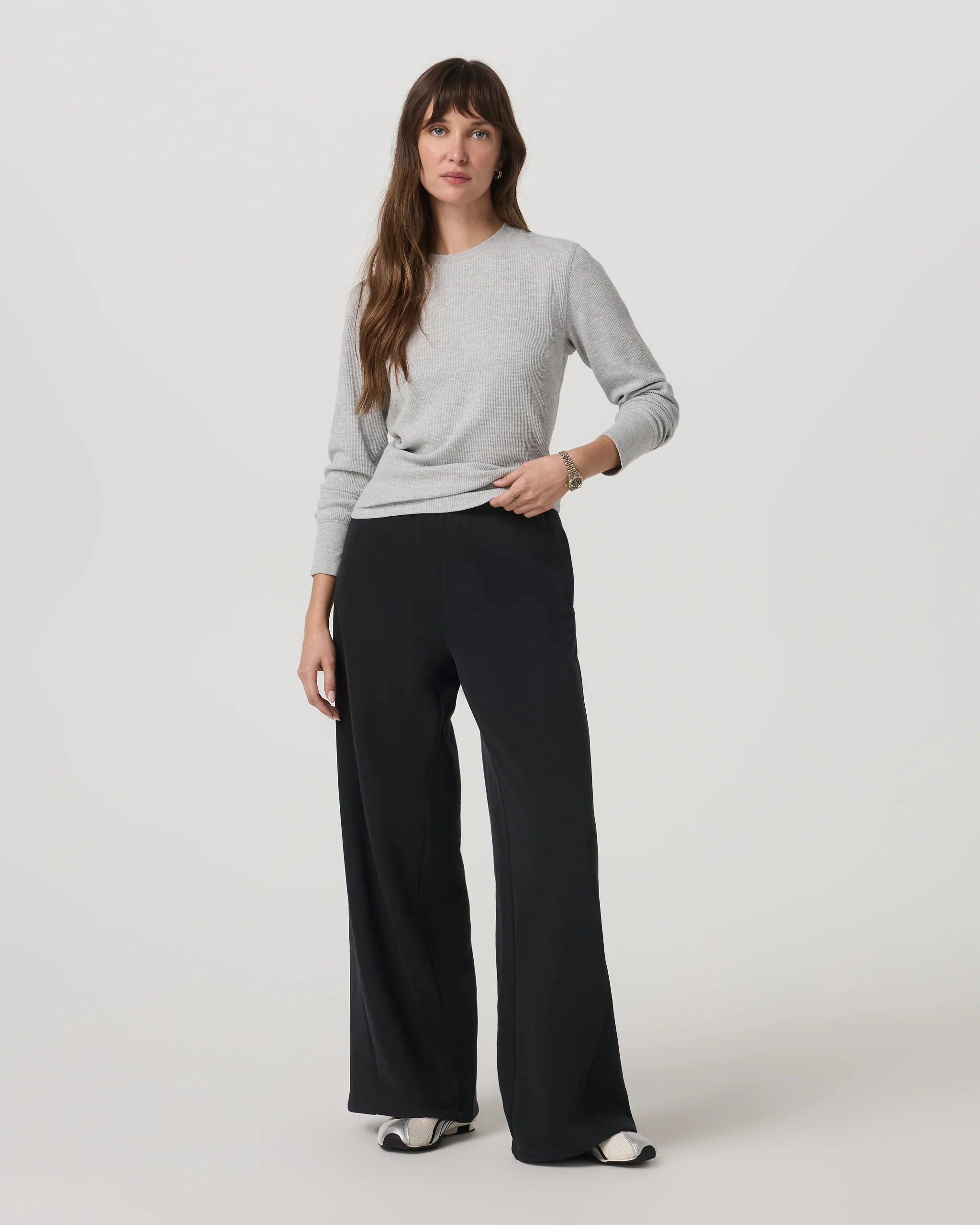 Long Sleeve Waffle Top