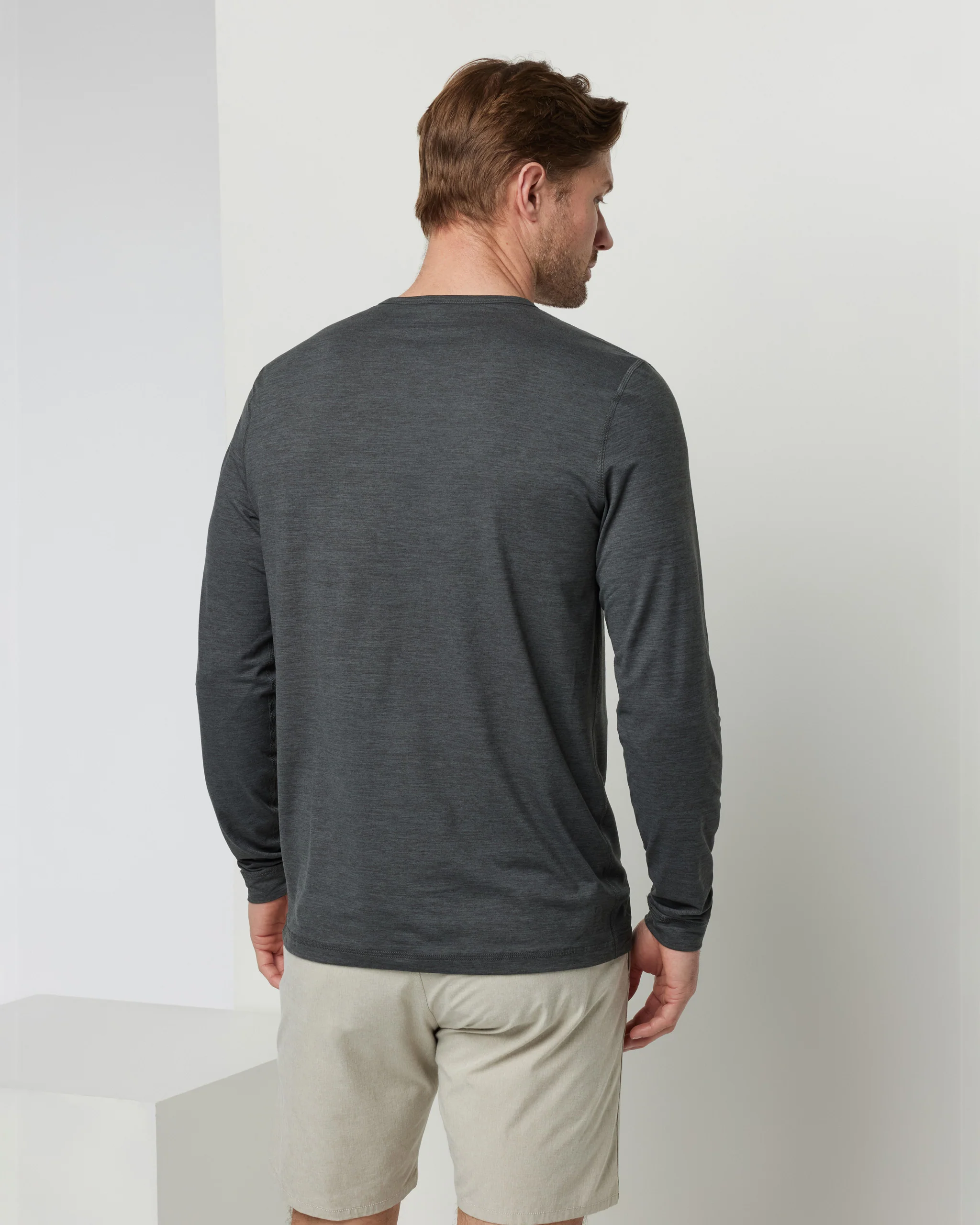 Long-Sleeve Ease Performance Henley