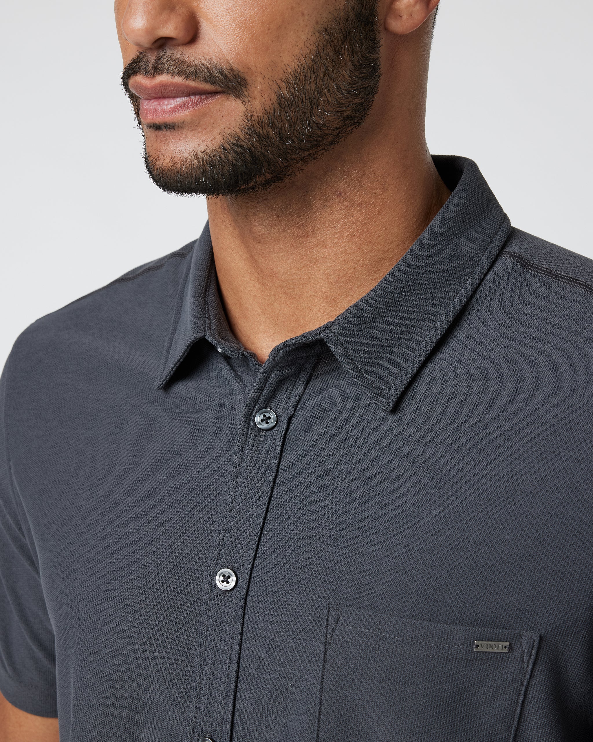 Short Sleeve Ace Button Down