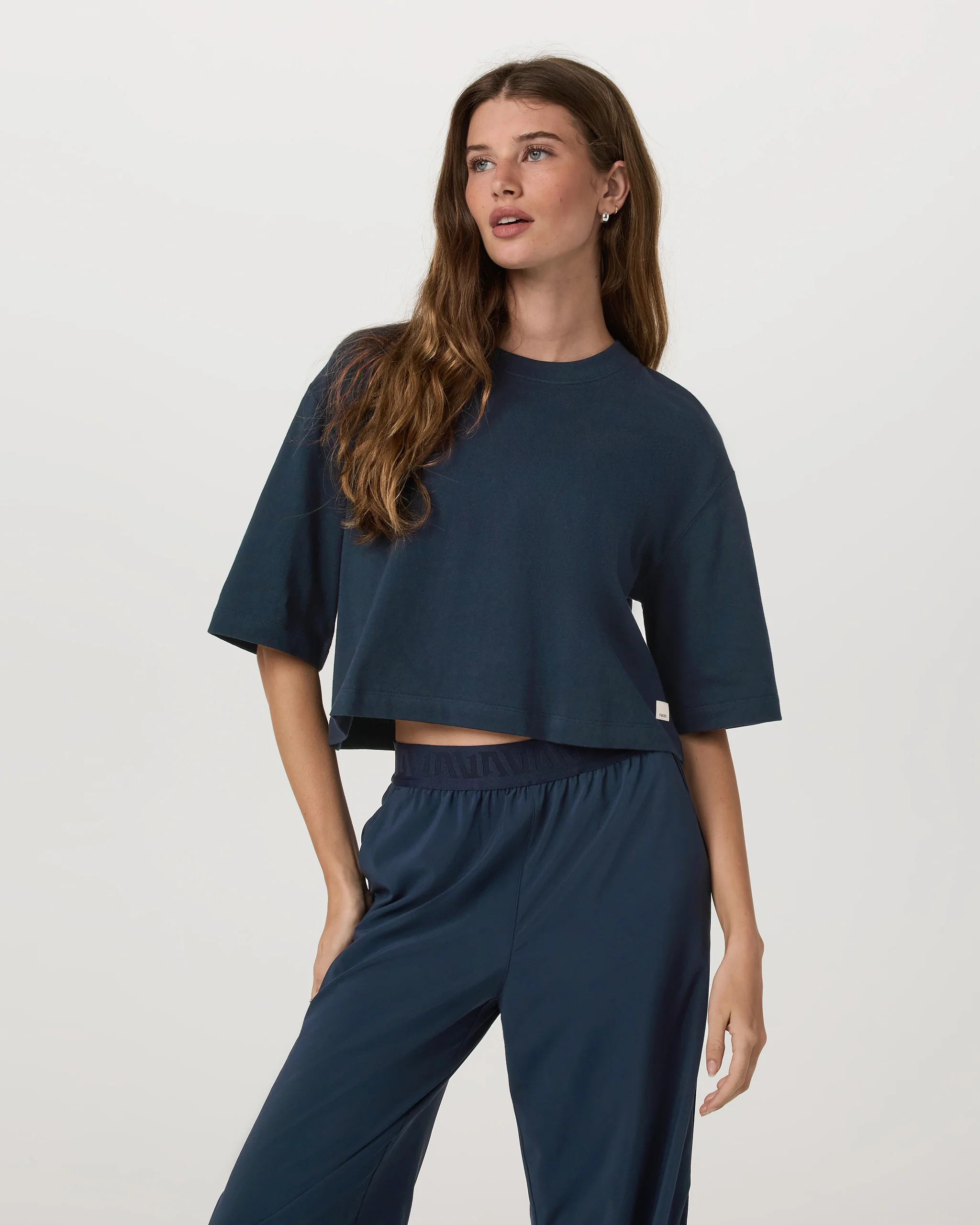 Short Sleeve Heavyweight Crop Cotton Tee