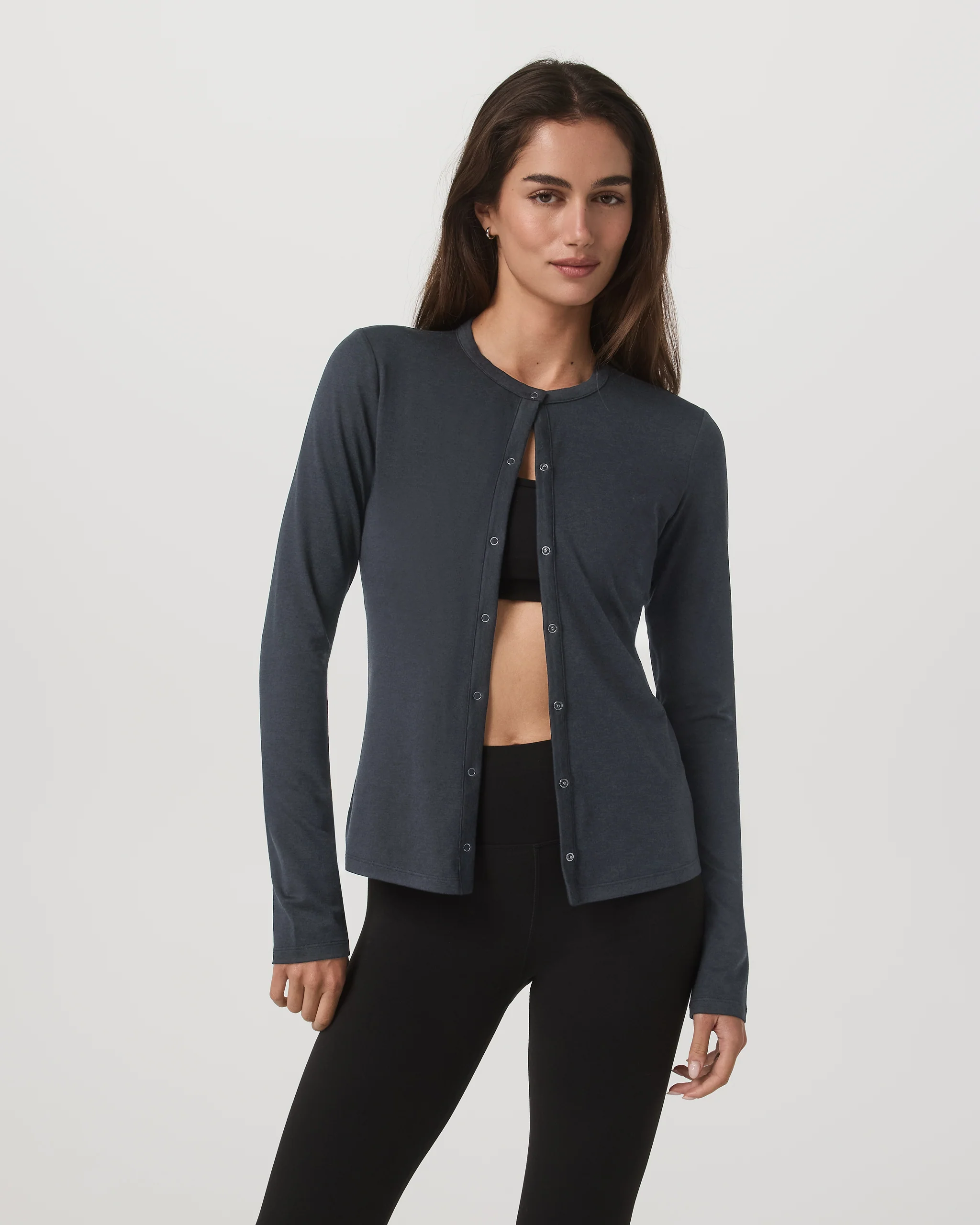 Long Sleeve Halo Snap Cardigan