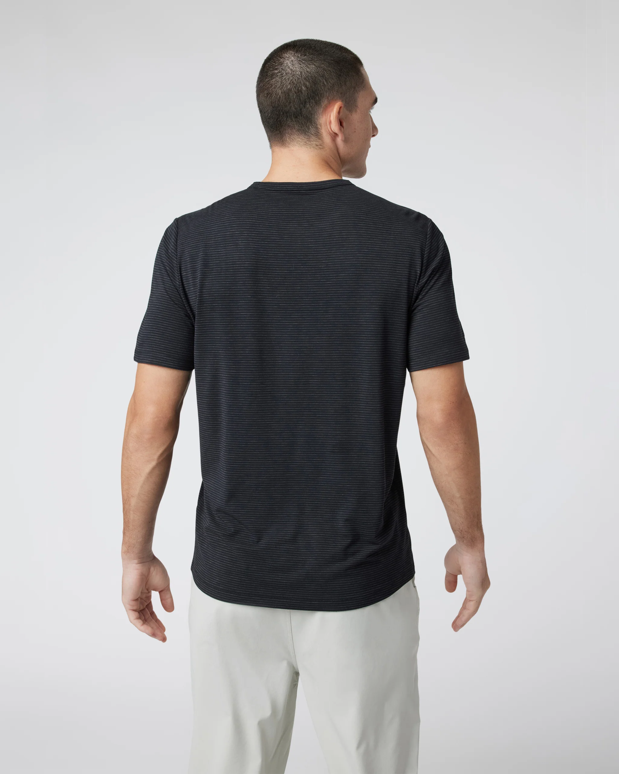 Short Sleeve Current Stripe Tee