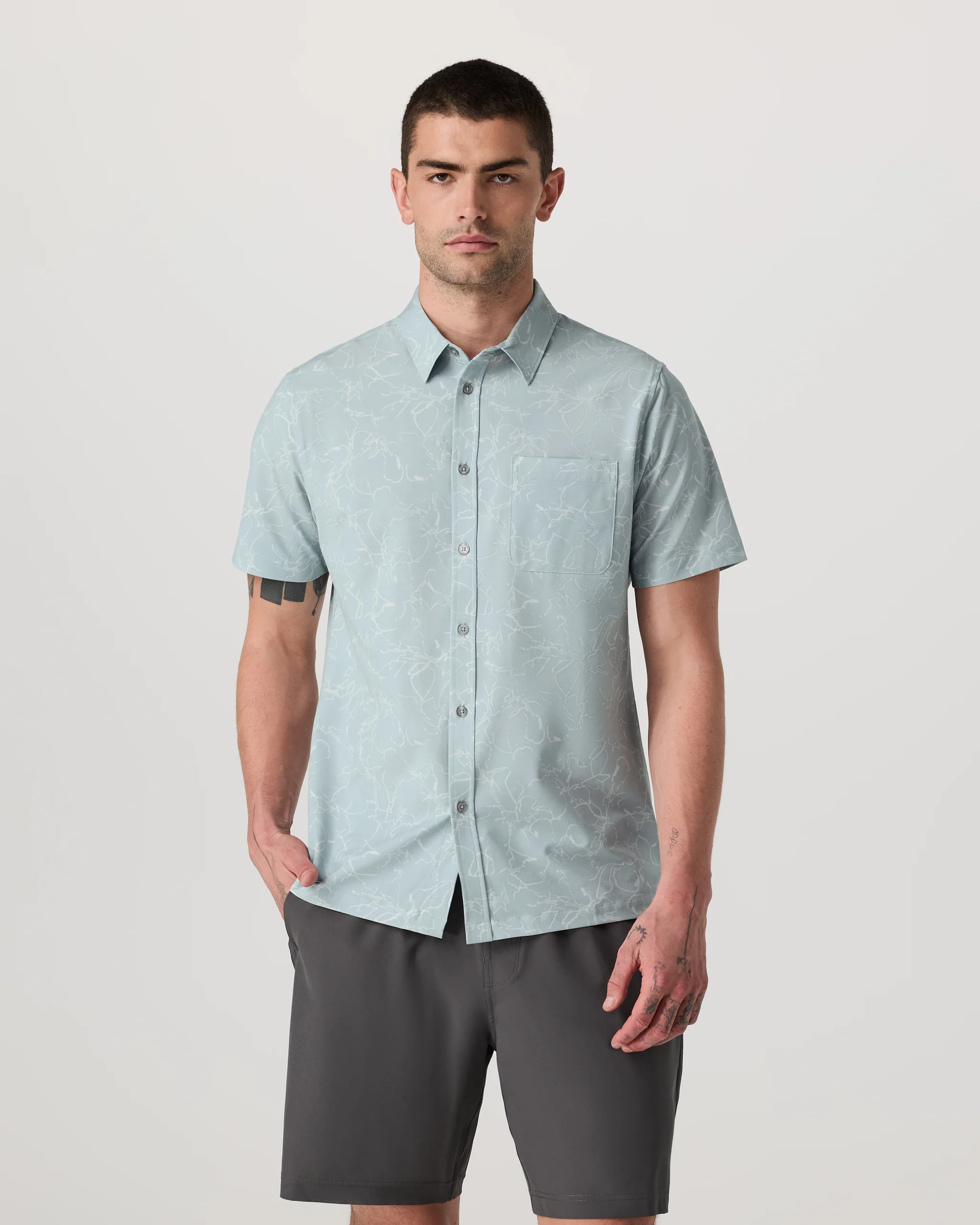 Short Sleeve Bridge Button Down