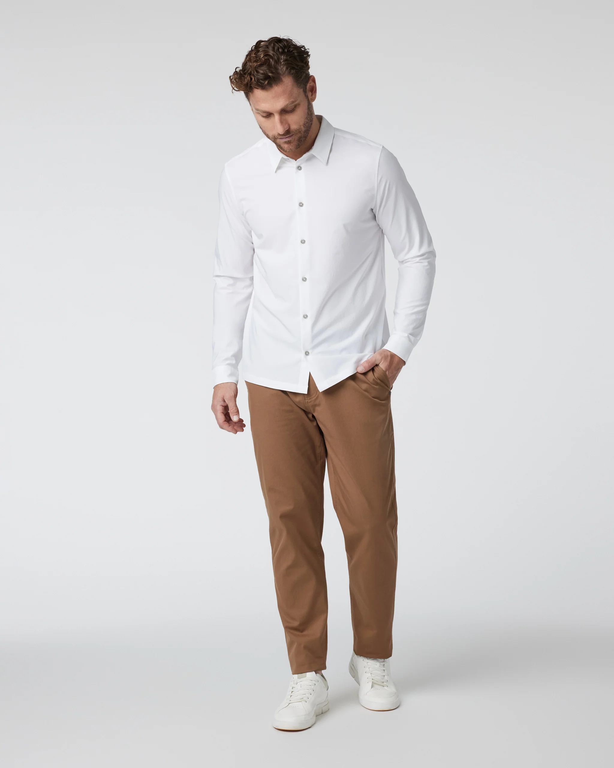 Long Sleeve Manhattan Button Down
