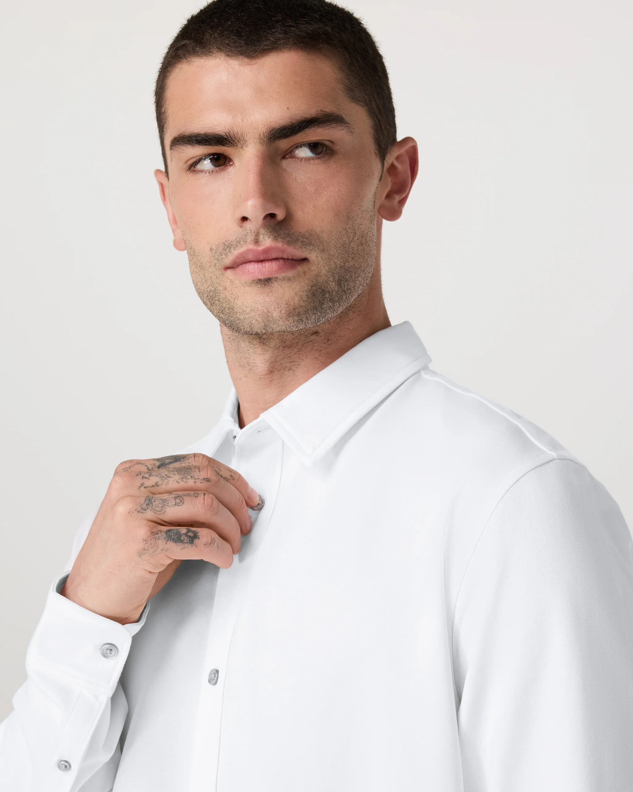 Long Sleeve Knit Oxford Button Down - Classic Fit