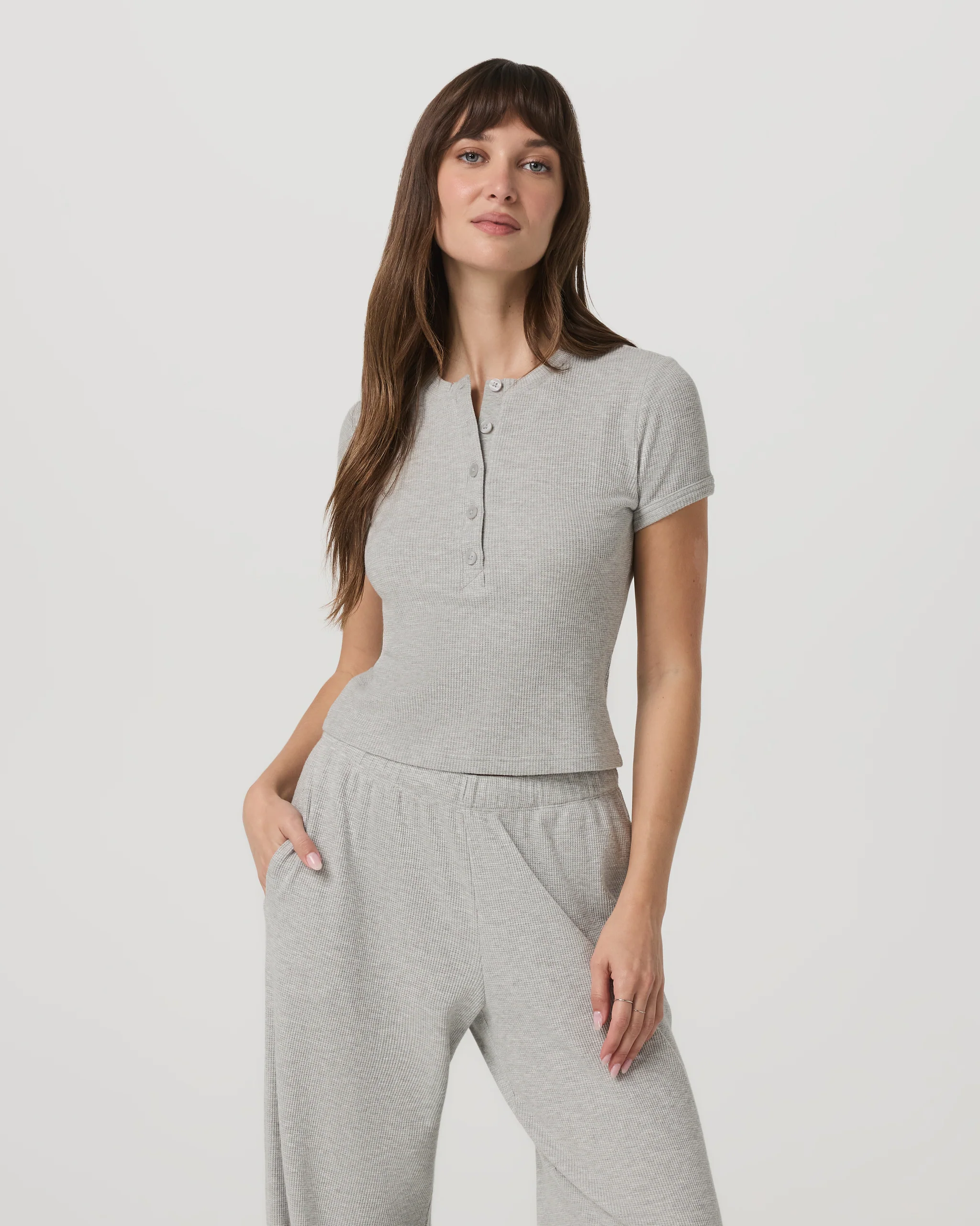 Short Sleeve Waffle Baby Tee