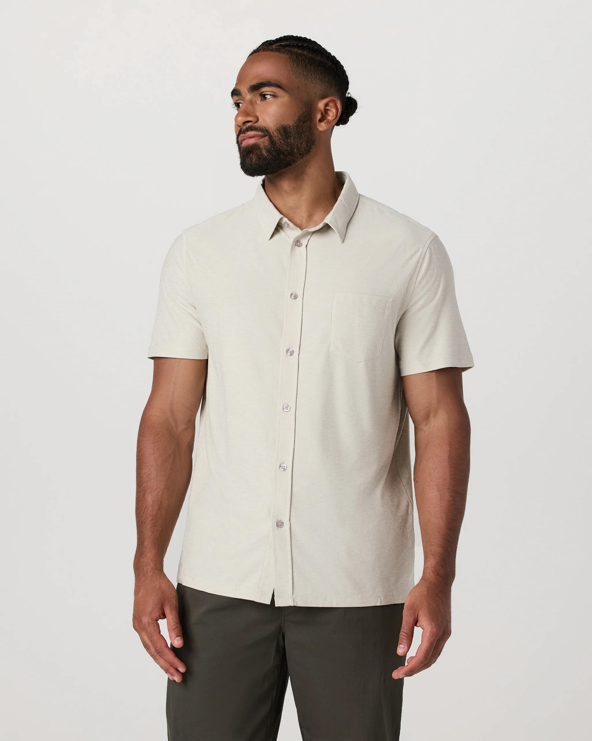 Short Sleeve Strato Button Down