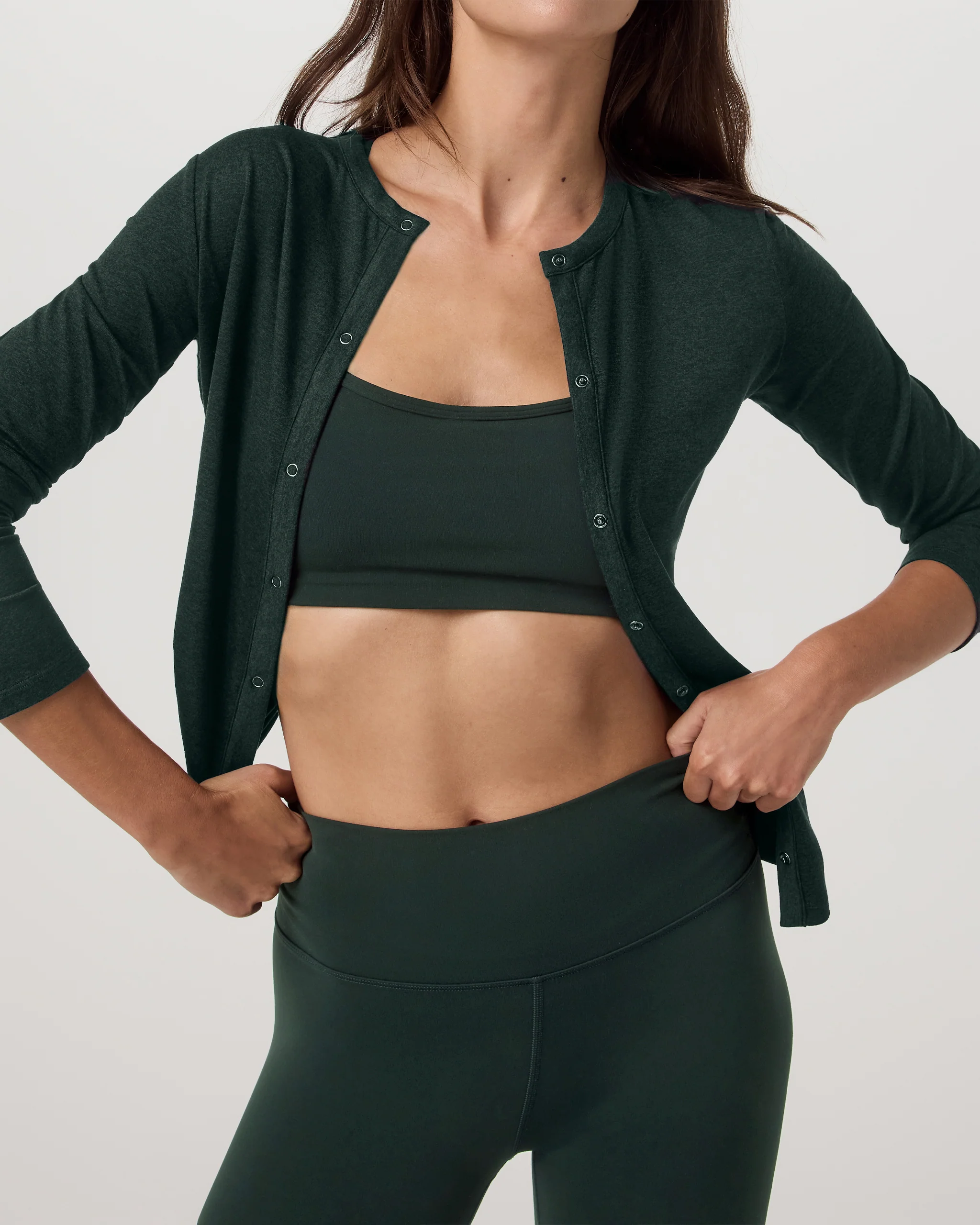 Long Sleeve Halo Snap Cardigan